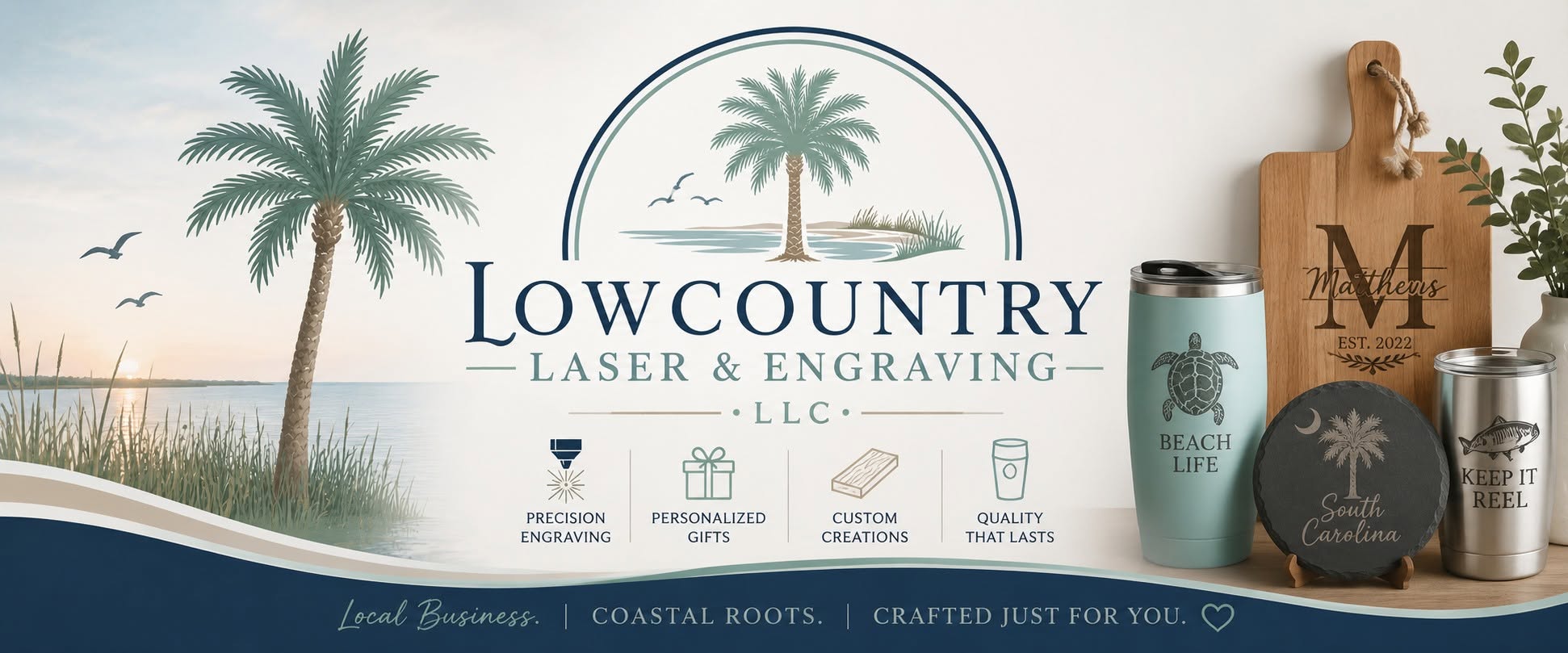 Lowcountry Laser & Engraving LLC — Local Business, Coastal Roots, Crafted Just For You