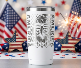 Patriotic Eagle Tumbler designs
